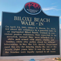 Commemorating The 1960’s Struggle For Civil Rights In Biloxi, Mississippi, US